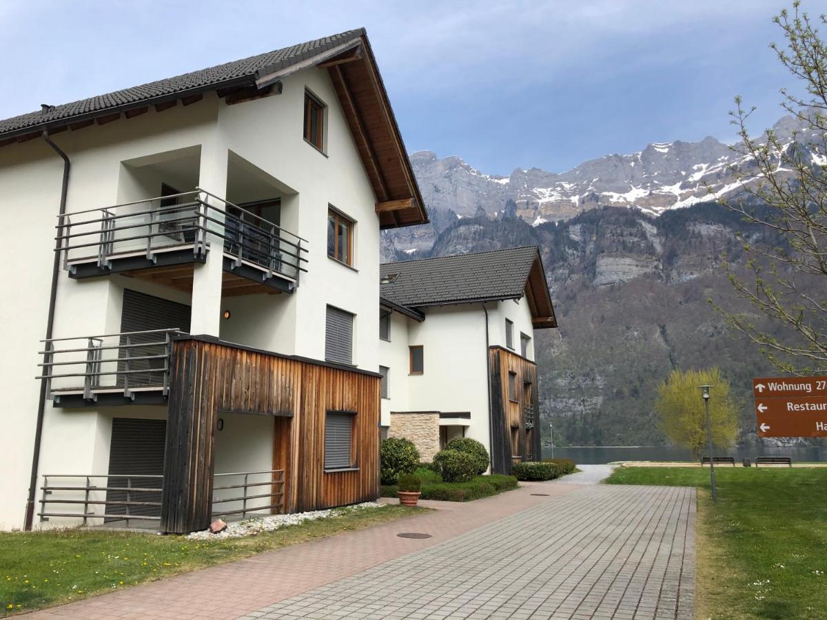 Luxuriöses Galerie-Penthouse direkt am Walensee Unterterzen Exterior foto